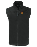 Washington Commanders Cutter & Buck Charter Eco Full-Zip Mens Big & Tall Vest BL_MANN_HG 1