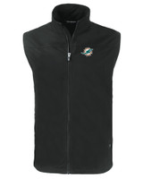 Miami Dolphins Cutter & Buck Charter Eco Full-Zip Mens Big & Tall Vest BL_MANN_HG 1