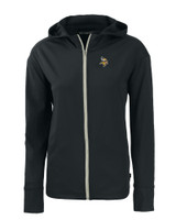 Minnesota Vikings Cutter & Buck Daybreak Eco Recycled Womens Full Zip Hoodie BL_MANN_HG 1