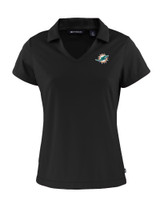 Miami Dolphins Cutter & Buck Daybreak Eco Recycled Womens V-neck Polo BL_MANN_HG 1