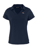 Denver Broncos Cutter & Buck Daybreak Eco Recycled Womens V-neck Polo NVBU_MANN_HG 1