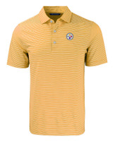 Pittsburgh Steelers Cutter & Buck Forge Eco Double Stripe Stretch Recycled Mens Polo COGW_MANN_HG 1