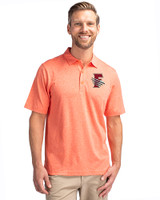 Fresno Grizzlies Cutter & Buck Forge Heathered Stretch Mens Polo College Orange Heather Front