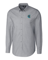 Charlotte Knights Cutter & Buck Stretch Oxford Mens Big and Tall Long Sleeve Dress Shirt CC_MANN_HG 1