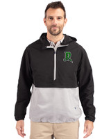 Dayton Dragons Cutter & Buck Charter Eco Recycled Mens Anorak Jacket Black/Polished Front