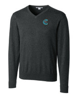 Charlotte Knights Cutter & Buck Lakemont Tri-Blend Mens Big and Tall V-Neck Pullover Sweater CCH_MANN_HG 1