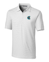 Charlotte Knights Cutter & Buck Forge Pencil Stripe Stretch Mens Big and Tall Polo WH_MANN_HG 1