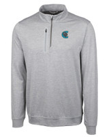 Charlotte Knights Cutter & Buck Stealth Heathered Mens Big and Tall  Quarter Zip Pullover POL_MANN_HG 1