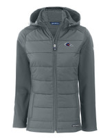 UTSA Roadrunners Cutter & Buck Evoke Hybrid Softshell Recycled Full Zip Womens Hooded Jacket EG_MANN_HG 