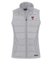 Texas Tech Red Raiders Cutter & Buck Evoke Hybrid Eco Softshell Recycled Womens Full Zip Vest CNC_MANN_HG 1
