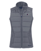UTSA Roadrunners Cutter & Buck Evoke Hybrid Softshell Recycled Womens Full Zip Vest EG_MANN_HG 