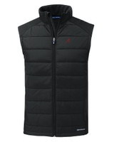 Alabama Crimson Tide Cutter & Buck Evoke Hybrid Eco Softshell Recycled Mens Full Zip Vest BL_MANN_HG 1