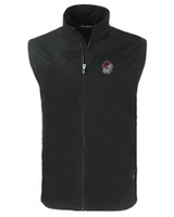 Georgia Bulldogs Cutter & Buck Charter Eco Full-Zip Mens Big & Tall Vest BL_MANN_HG 1