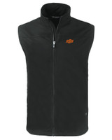 Oklahoma State Cowboys Cutter & Buck Charter Eco Recycled Mens Full-Zip Vest BL_MANN_HG 1