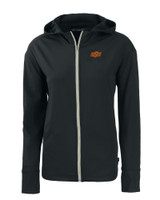 Oklahoma State Cowboys Cutter & Buck Daybreak Eco Recycled Womens Full Zip Hoodie BL_MANN_HG 1