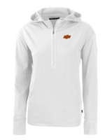 Oklahoma State Cowboys Cutter & Buck Daybreak Eco Recycled Womens Half Zip Hoodie WH_MANN_HG 1