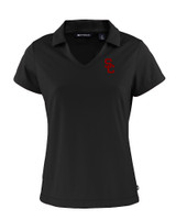 USC Trojans Cutter & Buck Daybreak Recycled Womens V-Neck Polo Black Mannequin