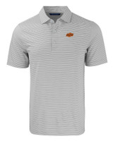 Oklahoma State Cowboys Cutter & Buck Forge Eco Double Stripe Stretch Recycled Mens Polo POLWH_MANN_HG 1