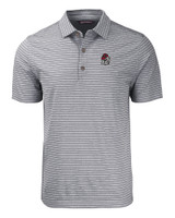 Georgia Bulldogs Cutter & Buck Forge Eco Heather Stripe Stretch Recycled Mens Polo BLH_MANN_HG 1