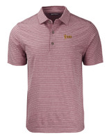 Arizona State Sun Devils Cutter & Buck Forge Eco Heather Stripe Stretch Recycled Mens Polo BRH_MANN_HG 1