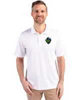 Hillsboro Hops Cutter & Buck Forge Stretch Mens Big and Tall Polo White Front