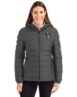 Gwinnett Stripers Cutter & Buck Mission Ridge Repreve® Eco Insulated Womens Puffer Jacket Elemental Grey Front