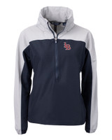 Louisville Bats Cutter & Buck Charter Eco Recycled Womens Anorak Jacket NVPOL_MANN_HG 1