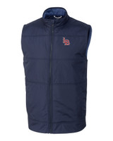 Louisville Bats Cutter & Buck Stealth Hybrid Quilted Mens Windbreaker Vest LYN_MANN_HG 1
