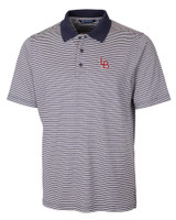 Louisville Bats Cutter & Buck Forge Tonal Stripe Stretch Mens Polo LYN_MANN_HG 1
