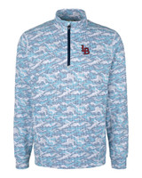 Louisville Bats Cutter & Buck Traverse Camo Print Stretch Quarter Zip Mens Pullover IND_MANN_HG 1