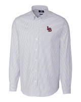 Louisville Bats Cutter & Buck Stretch Oxford Stripe Mens Long Sleeve Dress Shirt LTB_MANN_HG 1