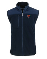 Chicago Bears Historic Cutter & Buck Cascade Eco Sherpa Mens Big and Tall Fleece Vest NVBU_MANN_HG 1