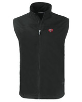 San Francisco 49ers Historic Cutter & Buck Charter Eco Full-Zip Mens Big & Tall Vest BL_MANN_HG 1