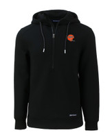 Cincinnati Bengals Historic Cutter & Buck Roam Eco Half Zip Recycled Mens Pullover Hoodie BL_MANN_HG 1