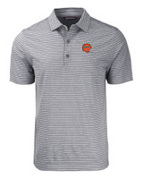 Cincinnati Bengals Historic Cutter & Buck Forge Eco Heather Stripe Stretch Recycled Mens Big & Tall Polo BLH_MANN_HG 1