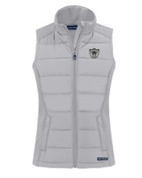 Las Vegas Raiders Historic Cutter & Buck Evoke Hybrid Eco Softshell Recycled Womens Full Zip Vest CNC_MANN_HG 1