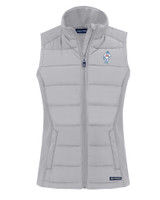 Houston Oilers Historic Cutter & Buck Evoke Hybrid Eco Softshell Recycled Womens Full Zip Vest CNC_MANN_HG 1