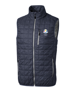 2025 Ryder Cup Cutter & Buck Rainier PrimaLoft® Mens Eco Insulated Full Zip Puffer Vest