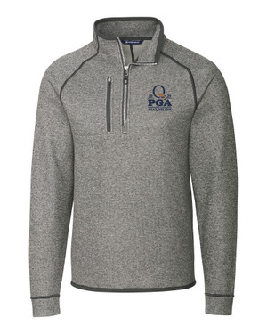 2025 PGA Championship Collection Cutter & Buck Mainsail Sweater-Knit Mens Half Zip Pullover Jacket