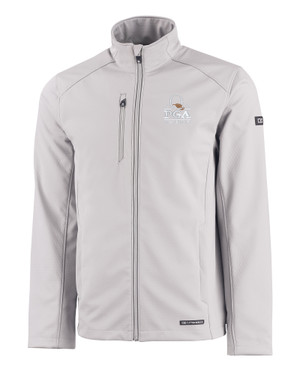 2025 PGA Championship Collection Cutter & Buck Evoke Softshell Recycled Full Zip Mens Jacket