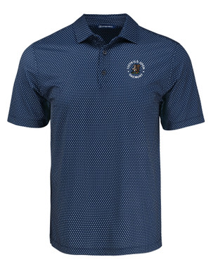 2025 U.S. Open Cutter & Buck Pike Eco Shadow Check Print Recycled Mens Polo