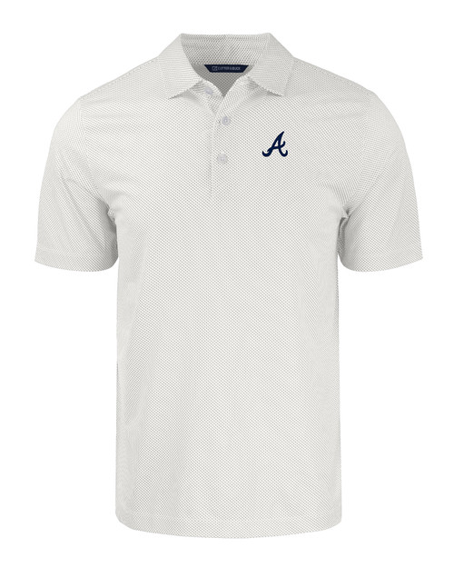 Atlanta Braves Cutter & Buck Pike Eco Symmetry Print Stretch Recycled Mens Big & Tall Polo WHPOL_MANN_HG 1