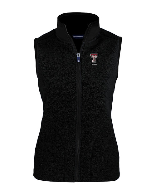 Texas Tech Red Raiders Alumni Cutter & Buck Cascade Eco Fleece Womens Vest BL_MANN_HG 
