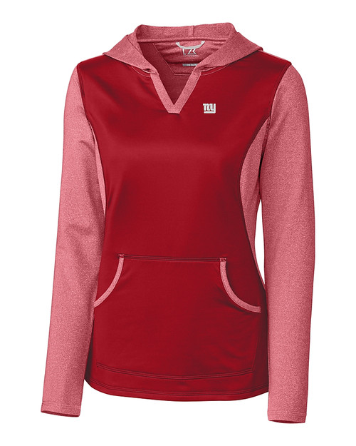 New York Giants Cutter & Buck Womens Tackle Hoodie Cardinal Red Mannequin