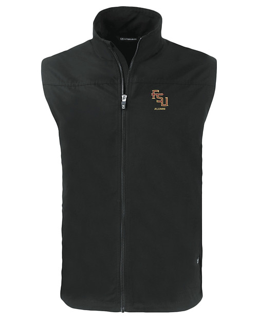 Florida State Seminoles Alumni Cutter & Buck Charter Eco Full-Zip Mens Big & Tall Vest BL_MANN_HG 