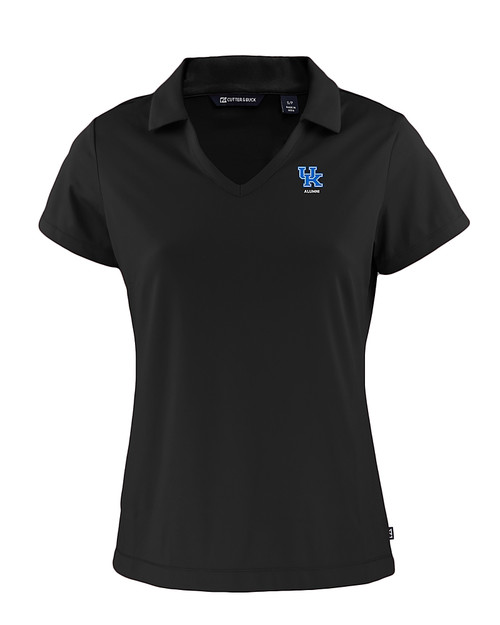 Kentucky Wildcats Alumni Cutter & Buck Daybreak Recycled Womens V-Neck Polo Black Mannequin