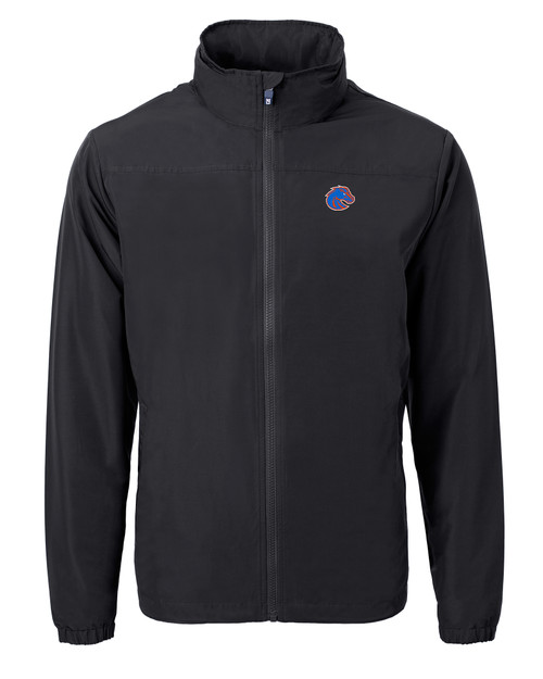 Boise State Broncos Cutter & Buck Charter Eco Knit Recycled Big & Tall Full-Zip Jacket BL_MANN_HG 1