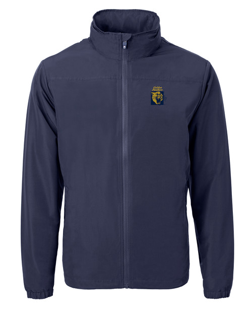 FIU Panthers College Vault Cutter & Buck Charter Eco Knit Recycled Big & Tall Full-Zip Jacket NVBU_MANN_HG 1