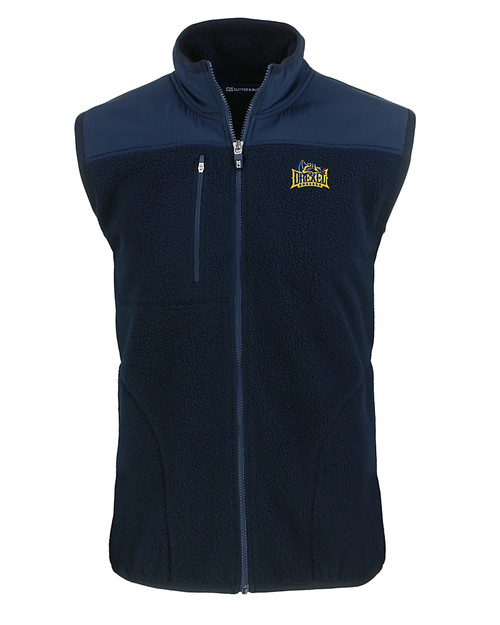 Drexel Dragons Cutter & Buck Cascade Eco Sherpa Mens Big and Tall Fleece Vest NVBU_MANN_HG 