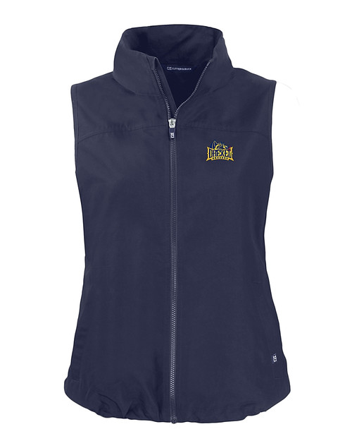 Drexel Dragons Cutter & Buck Charter Eco Recycled Full-Zip Womens Vest NVBU_MANN_HG 